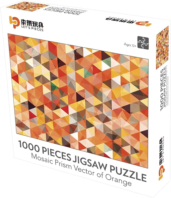 Mosaic Prism Vector of Orange